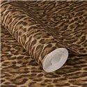 Papel pintado piel leopardo marrón y beige mancha pequeña · Rasch Atelier Tissé 613254