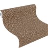 Papel pintado piel leopardo marrón y beige mancha pequeña · Rasch Atelier Tissé 613254