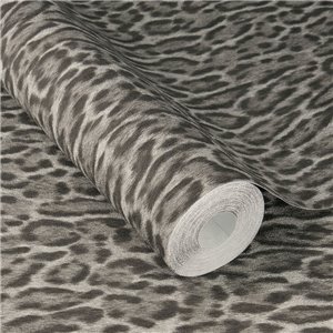 Leopard print wallpaper grey large spots 2