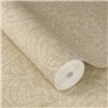 Papier peint damas beige à texture textile subtile · Rasch Atelier Tissé 613322