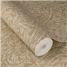 Tapete Damast-Medaillons braun Textilstruktur · Rasch Atelier Tissé 613339