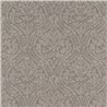 Wallpaper damask medallions brown embossed textile