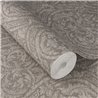 Tapete Damast-Medaillons braun geprägte Textiloptik · Rasch Atelier Tissé 613353