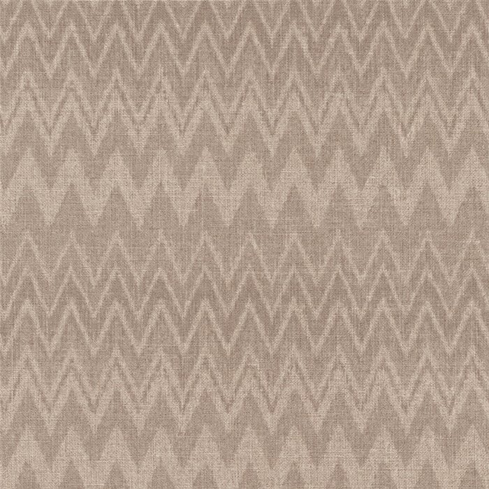 Boho zigzag stripe wallpaper in nude brown soft chevron · Rasch Atelier Tissé 613643