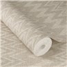 Papier peint boho à rayures zigzag marron clair chevron · Rasch Atelier Tissé 613667