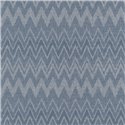Papier peint bleu à rayures zigzag boho style ikat · Rasch Atelier Tissé 613674