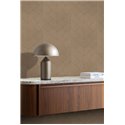 Papel pintado geométrico de espiga marrón chevron fino · Rasch Atelier Tissé 613759