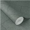 Geometrischer Tapete in Grün mit großer Fischgräte · Rasch Atelier Tissé 613766