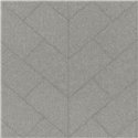 Papel pintado geométrico de espiga gris chevron entramado · Rasch Atelier Tissé 613773