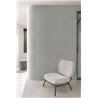 Papel pintado geométrico de espiga gris chevron entramado · Rasch Atelier Tissé 613773