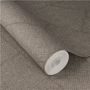 Geometric herringbone wallpaper in taupe chevron weave 2
