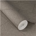 Papier peint géométrique en arête de poisson taupe chevron tissé · Rasch Atelier Tissé 613780