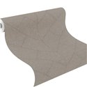 Geometrischer Tapete in Taupe Fischgrät Chevron Gewebe · Rasch Atelier Tissé 613780