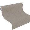 Geometrischer Tapete in Taupe Fischgrät Chevron Gewebe · Rasch Atelier Tissé 613780