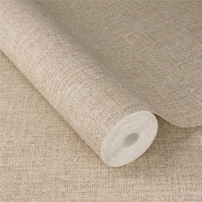 Rustikaler Leinen-Tapete in Rosa Nude Textil-Optik · Rasch Atelier Tissé 613926