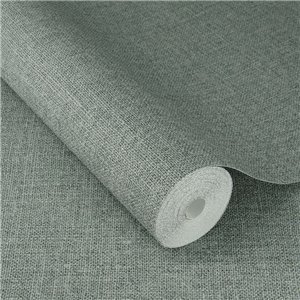 Papier peint en lin rustique bleu-vert aspect textile 2