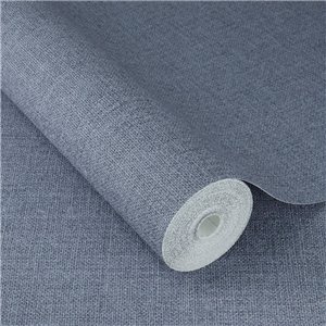 Blue rustic linen wallpaper textile look 2