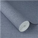 Papier peint lin rustique bleu aspect textile · Rasch Atelier Tissé 613995