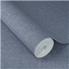 Blue rustic linen wallpaper textile look · Rasch Atelier Tissé 613995