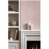 Textile‑effect pink wallpaper cross‑weave · Rasch In Bloom 412246