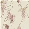 Papier peint floral romantique rose glycines pendantes · Rasch In Bloom 412352