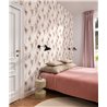 Romantic floral pink wallpaper hanging wisteria · Rasch In Bloom 412352