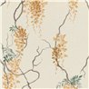 Papel pintado floral romántico beige enredadera · Rasch In Bloom 412376