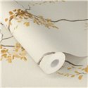 Papier peint floral romantique beige liane · Rasch In Bloom 412376