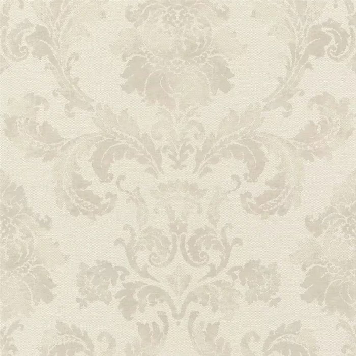 Papier peint damas beige clair grand motif · Rasch In Bloom 412604