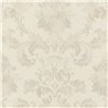 Papel pintado damasco beige claro ornamento grande