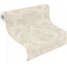 Beige light damask wallpaper with large motif · Rasch In Bloom 412604