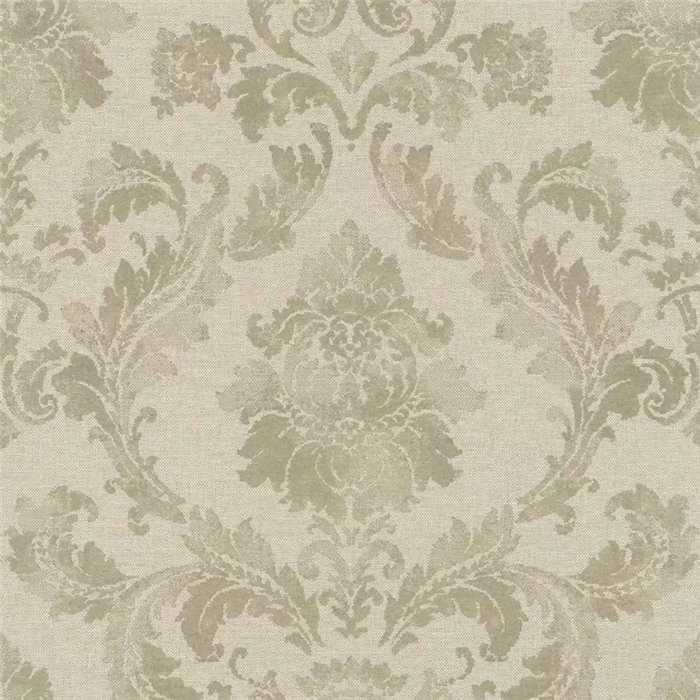 Beige damask wallpaper, classic ornamental · Rasch In Bloom 412628