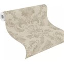 Papel pintado damasco beige ornamental clásico · Rasch In Bloom 412628