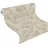 Beige damask wallpaper, classic ornamental · Rasch In Bloom 412628
