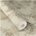 Beige damask wallpaper, classic ornamental · Rasch In Bloom 412628