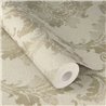 Beige damask wallpaper, classic ornamental · Rasch In Bloom 412628