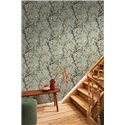 Green Japanese cherry blossom wallpaper · Rasch In Bloom 413243