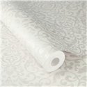 Papel pintado ornamental arabesco blanco damasco · Rasch In Bloom 412055