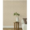Papel pintado ornamental arabesco dorado y beige damasco clásico · Rasch In Bloom 412086
