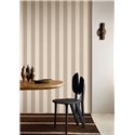 Papel pintado de rayas efecto lino beige · Casamance Rayures 78060202