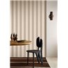Papier peint à rayures aspect lin beige · Casamance Rayures 78060202