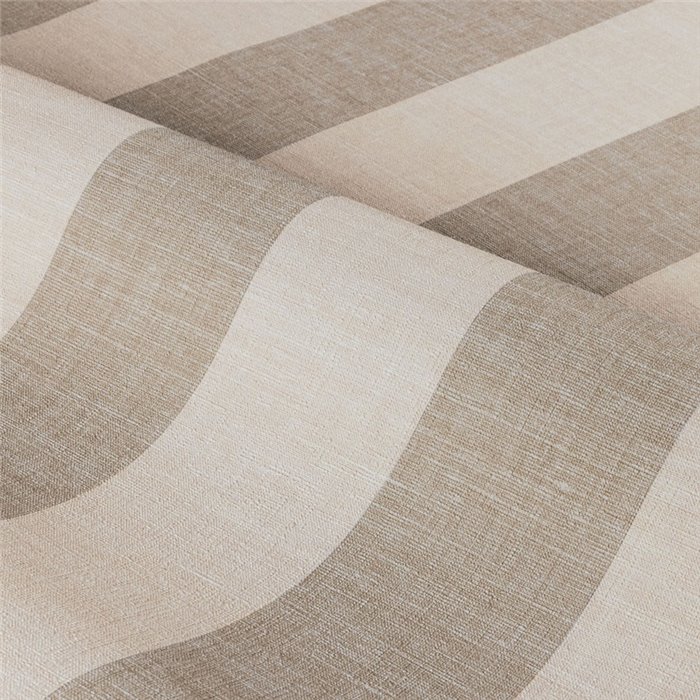 Papier peint à rayures aspect lin beige · Casamance Rayures 78060202