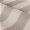Papier peint à rayures aspect lin beige · Casamance Rayures 78060202