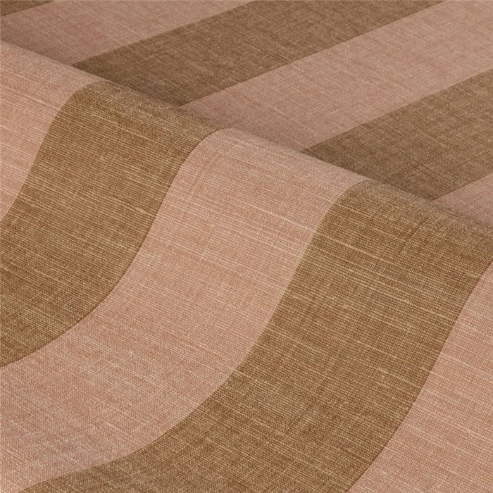 Papel pintado de rayas efecto lino melocotón · Casamance Rayures 78060406