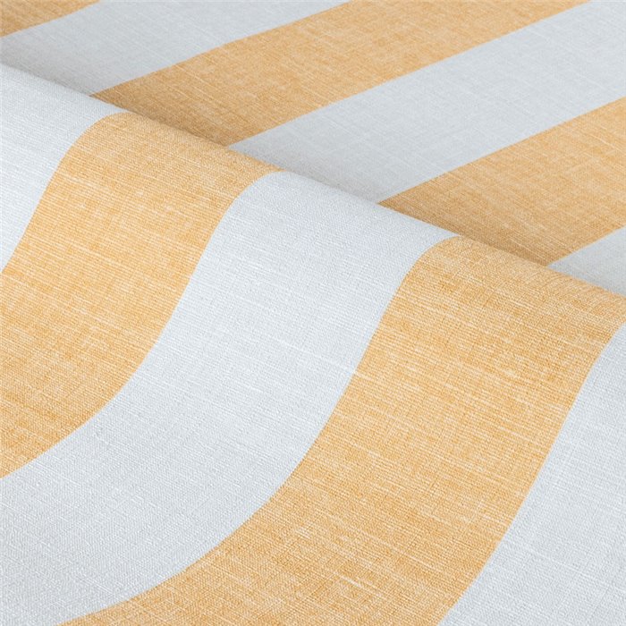 Papel pintado rayas efecto lino beige y blanco · Casamance Rayures 78060508