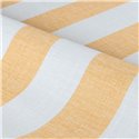 Papel pintado rayas efecto lino beige y blanco · Casamance Rayures 78060508