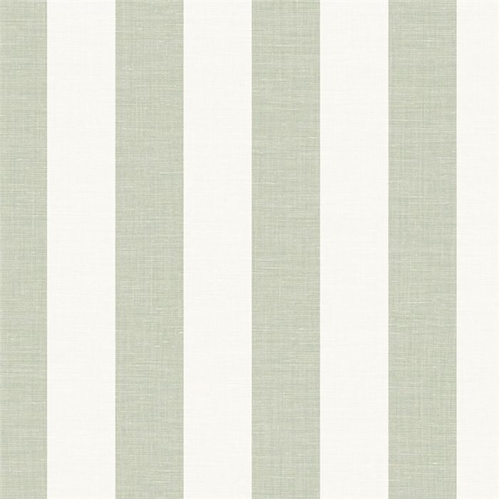 Papel pintado rayas aspecto lino verde · Casamance Rayures 78060610
