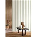 Papel pintado rayas aspecto lino verde · Casamance Rayures 78060610