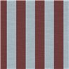 Papel pintado rayas efecto lino burdeos y azul