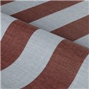 Papel pintado rayas efecto lino burdeos y azul · Casamance Rayures 78060916